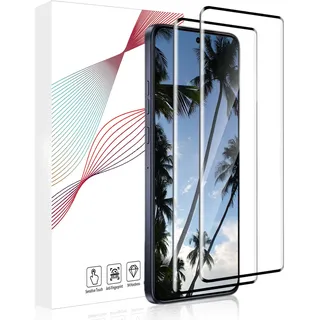 Bodyguard 2 Stück Schutzfolie für Panzerglas für Motorola Moto Edge 50 Neo 5G, 3D-Volle Bedeckung Motorola Moto Edge 50 Neo Schutzglas, Ultra-Klar Anti-Kratzen Motorola Edge 50 Neo Folie