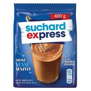 Suchard Kakao kakao express mit Traubenzucker, Nachfüllbeutel, 400g