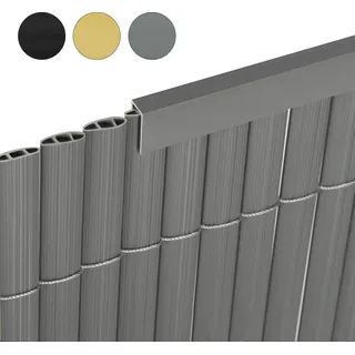 Sekey Sichtschutzmatte PVC 5 x 100 cm grau 5 St.