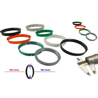 WamSter® 4 Zentrierringe 68,1mm - 56,1mm