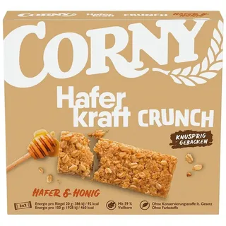 CORNY Haferkraft Crunch Müsliriegel 6 Riegel, 6 St.