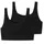 95 5 Bustier mit Stretch-Anteil im 2er-Pack Black 46
