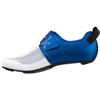 Fizik Unisex-Adult Transiro Hydra Triathlon-Biking-Shoes, White/Metallic Blue, 5-5.5 - 37/37.5 EU