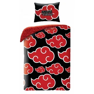 Naruto Bettwäsche Set Baumwolle Bettdeckenbezug 140 × 200 cm mit 70 × 90 cm Kissenbezug, 2 teilig