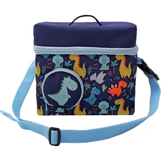 Müller - Tragetasche für die Toniebox, Tonies & Zubehör - Motiv Dinosaurier blau