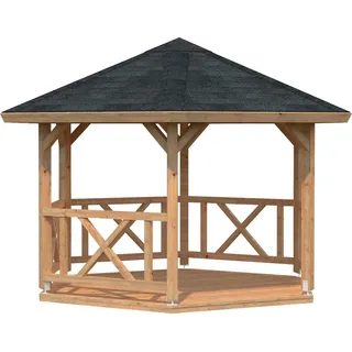 Palmako Pavillon Betty 9,9 m2 hellbraun