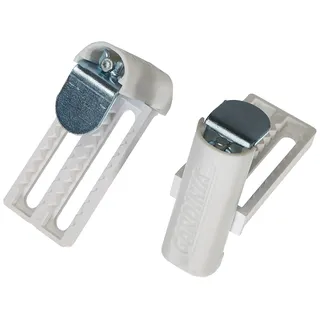 GARDINIA Universal-Klemmträger Metall Weiß 2-er Pack