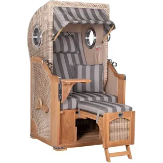 Strandkorb Düne Single Bullauge Teak PE Shell Dessin 537