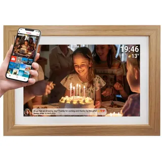 Denver Frameo 1543LW Digitaler Bilderrahmen Braun 15,6 Zoll