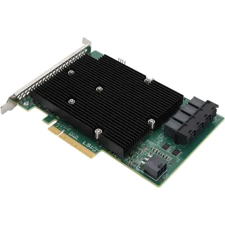 LSI SAS 9300 16I 12 GB/s SAS Controller HBA Karte, HBA Erweiterungskarte mit 16 SAS/SATA Ports, HBA Hostbus Adapterkarte, Kompatibel mit Linux, VMware, Freebsd