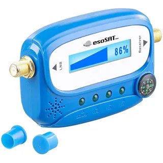 esoSAT Digitaler Satelliten-Finder mit Kompass, LCD-Display und Tonsignal
