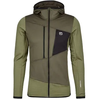 Ortovox Herren Fleece Grid Jacke (Größe S, gruen)