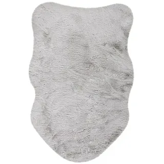 Kunstfell Happy  (Silber, 90 x 60 cm, 100 % Polyester  (Flor))