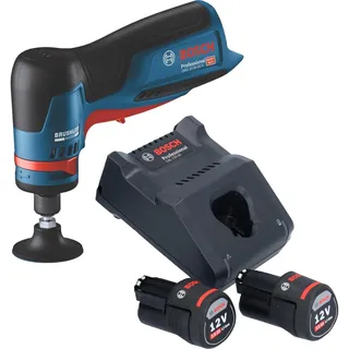 Bosch GWG 12V-50 S Geradschleifer 12 V 6 mm Brushless + 2x Akku 3,0 Ah + Ladegerät