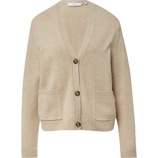 Comma, Strickcardigan im Loose Fit aus Wollmix Beige 46