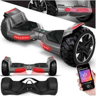 Kesser KESSER® Hoverboard 8,5 Zoll 800 mit Bluetooth Lautsprecher, LED Licht, Kinder Sicherheitsmodus, Dual Motor, Smart Elektro Self Balance Board Hover E-Scooter