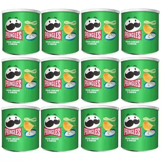 Kellogg's Pringles Sour Cream and Onion Sauerrahm und Zwiebeln 70g 12er Pack