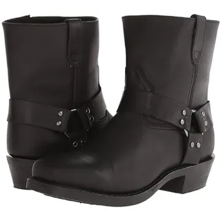 SIULAS 1 Paar Herren Reitstiefel - Mittelalterliche PU-Lederstiefel - Steampunk Retro PU Leder Ritterschuhe - Mode Leder Ritterstiefel - Outdoor Western Cowboy Lokomotive Stiefel Schuhe,Schwarz,48 - 48 EU