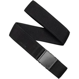 Arcade Belts A2 Unisex Gürtel: Elastischer Stretch, Metallfreie Schnalle, Atlas Schwarz, Standardgröße (bis zu 102 cm); 3,8 cm breit - Standard (Up to 40"); 1.5" Wide