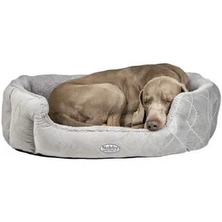 Hundebett Ceno oval 70 x 45 cm grau