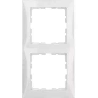 Berker Abdeckrahmen 2-fach S1 polarweiß