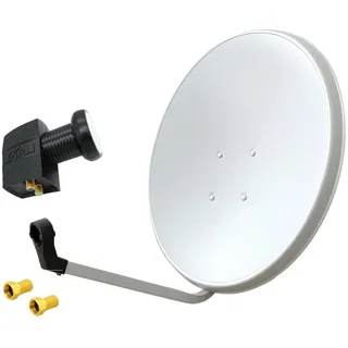 60cm Sat Anlage Digital Twin LNB 2 Teilnehmer Schüssel HD Antenne Spiegel 4K UHD