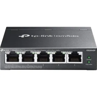 TP-Link ES205GP Desktop Gigabit Smart Switch, 5x RJ-45, 65W PoE+ (ES205GP)