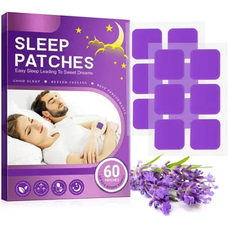 60 PCS Schlaf Patches - Durchschlafen Pflaster zum Durchschlafen Erwachsene - Deep Sleep Patch - Schlaf Patches, Tiefschlafpflaster, Natürliches Kräuter-Schlafpflaster, Schlafaufkleber für Männer,Frau
