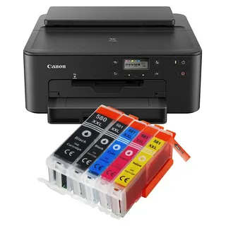Canon Pixma TS705a Tintenstrahldrucker mit 5 kompatiblen XXL Patronen