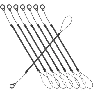 NUOBESTY Elastisches Halteband Kunststoff Für Touch-Stifte Stylus-Stifte 8 Stück Ersatz-Stift-Lanyard-Halteband Einziehbares Anti-Verlust-Kabel Für Tablet-Stifte Spiralfederbänder