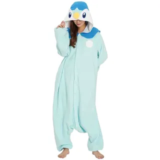 SAZAC Kigurumi - Pokemon - Piplup - Onesie Jumpsuit Halloween Kostüm - Einheitsgröße