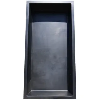 GFK Rechteckbecken (Schwarz) 300 x 150 x 45cm 1500 Liter Gartenteich Teichbecken