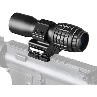 ACEXIER Rotpunktvisier 5X Lupe Quick Flip-Scope Flip-to-Side-Montage passend für 20mm W.eaver Mount