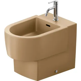 Duravit Stand-Bidet Balcoon 37x57cm, m Hahnl., ÜL, Clay terra matt