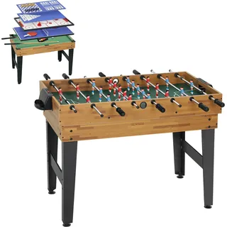 SPORTNOW 13-in-1 Multi Spieltisch Multifunktionstisch mit Tischtennis Billardtisch Tischfußball Hockey Shuffleboard Bowling Kickertisch inkl Zubehör für Spielzimmer Partys Kinder Erwachsene   Aosom