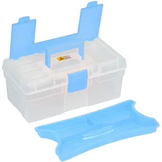 Allit Aufbewahrungskoffer McPlus Clear 12,5 ohne Inhalt blau 4,9 l