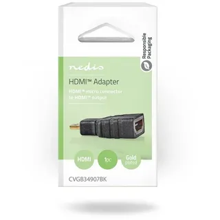 Nedis HDMI Micro Stecker > HDMI Buchse 0,25 m Schwarz