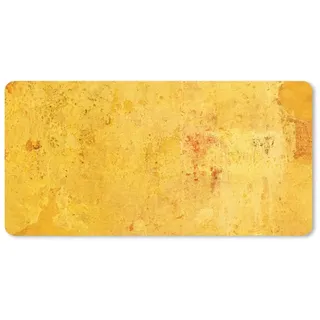 MuchoWow Mauspad Wand - Gelb - Stein (1-St), Gaming, Büro, Mousepad XXL, Großes, Mausunterlage, 80x40 cm bunt 80 cm x 40 cm