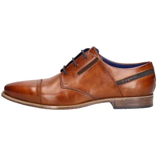Bugatti Herren Businessschuhe, Männer Business Schnürer, Wechselfußbett,straßenschuhe,Strassenschuhe,Schnuerung,Cognac (6300),40 EU / 6 UK