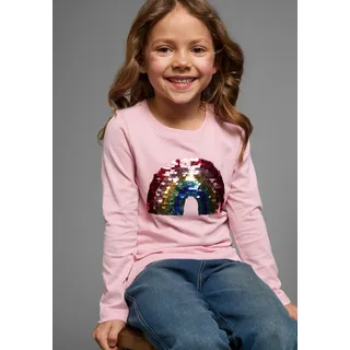 Kidsworld Langarmshirt in rosa, | Gr. 104/110,