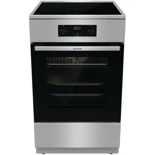 Gorenje GEIT5C61XPG Elektro-Standherd mit Induktion /50cm Breite /70 Liter/Pizza Funktion/FrozenBake/AirFry/MultiAir Technologie/HomeMade Backofenform/AquaClean/FastPreheat/Bigspace/Edelstahl