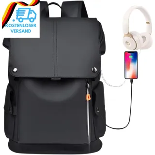 Rolltop Rucksack Herren Damen Wasserdicht/Wasserdicht & Anti-Diebstahl, Für Uni