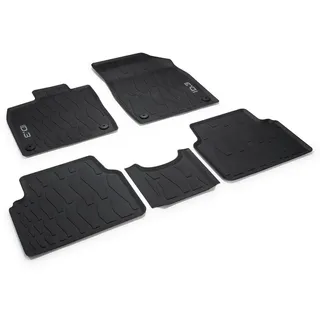 Volkswagen 10B06150082V Gummi Fußmatten Premium Allwettermatten 5X Gummimatten, mit ID.3 Schriftzug