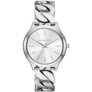 Michael Kors Slim Runway Edelstahl 38 mm silberfarben MK7474