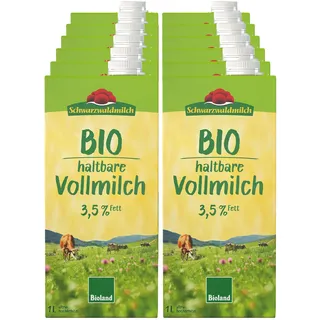 Schwarzwaldmilch Bio H-Milch 3,5 % 1 Liter, 12er Pack