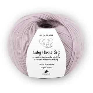Pro Lana Wolle Baby Merino Soft Grau 100 m
