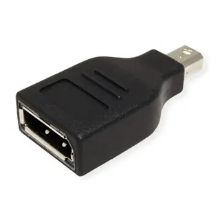 Value Mini DisplayPort zu DisplayPort Adapter Schwarz