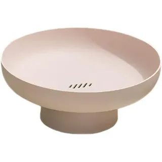 MASINIES Obstschalenhalter, rund, Obstschale, Dessertständer, Fußschale, WC-Schüssel, dekorativ, Gemüsekorb, Salat, Servierschale, Snacks, Tablett mit Boden (#3)
