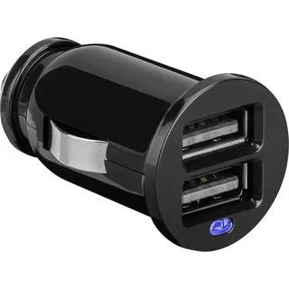 goobay Dual USB-Autoladegerät 12W 2,4A für KFZ Zigarettenanzünder Schwarz