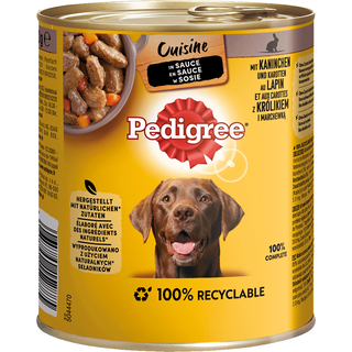 Pedigree Dose Cuisine in Sauce Kaninchen & Karotten 24 x 800g (5,72€/kg)